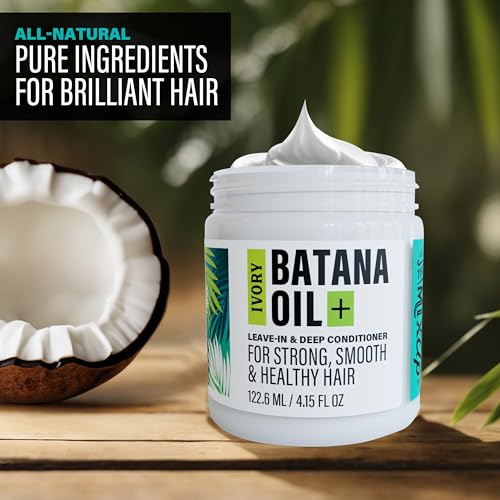 Ivory Batana Oil & Babassu Oil Leave-In & Deep Conditioning Hair Mask 4 oz