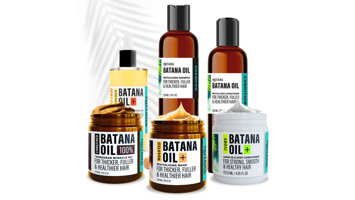 Hotana batana oil products for thinning hair loss and regrowth