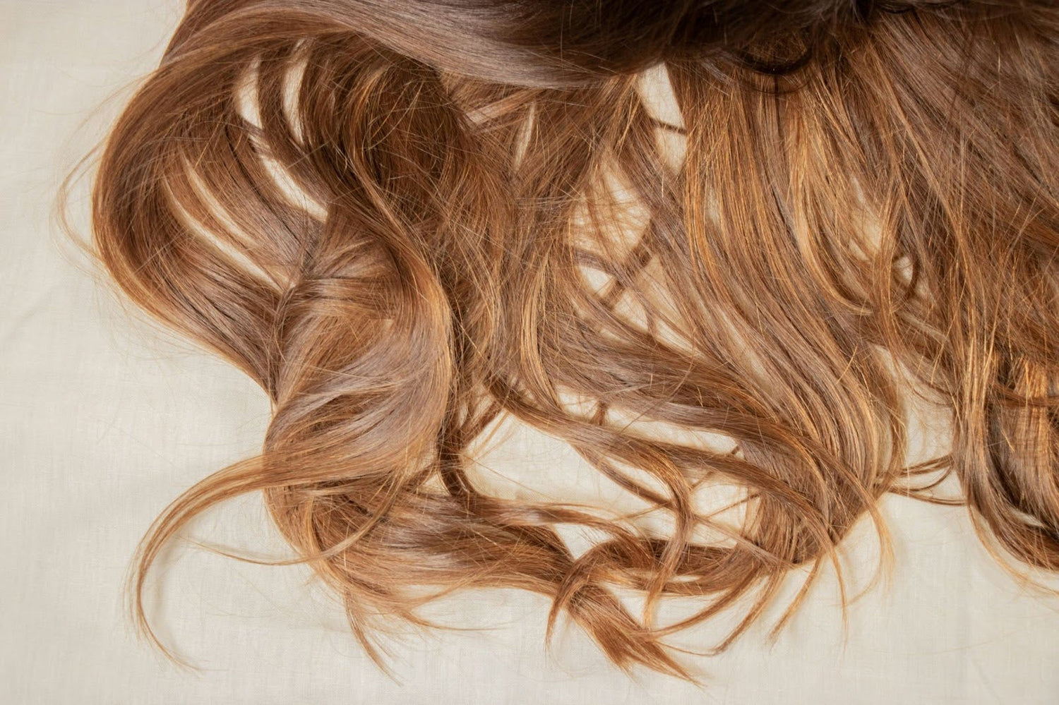 Woman’s hair after using hair growth oil