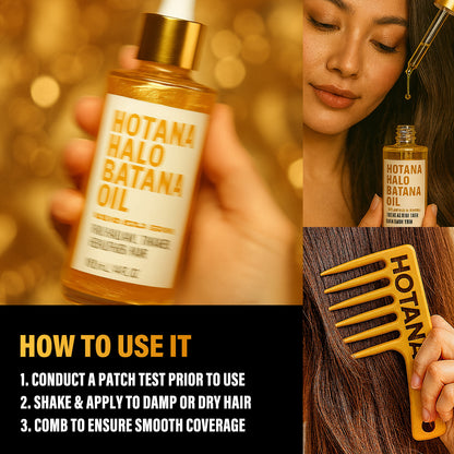 Hotana Halo Batana Oil Liquid Gold Serum Gift Set - New Limited Edition