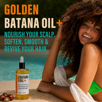 Aceite de Batana Dorado + Aceite Revitalizante para Cuero Cabelludo y Cabello 4 oz