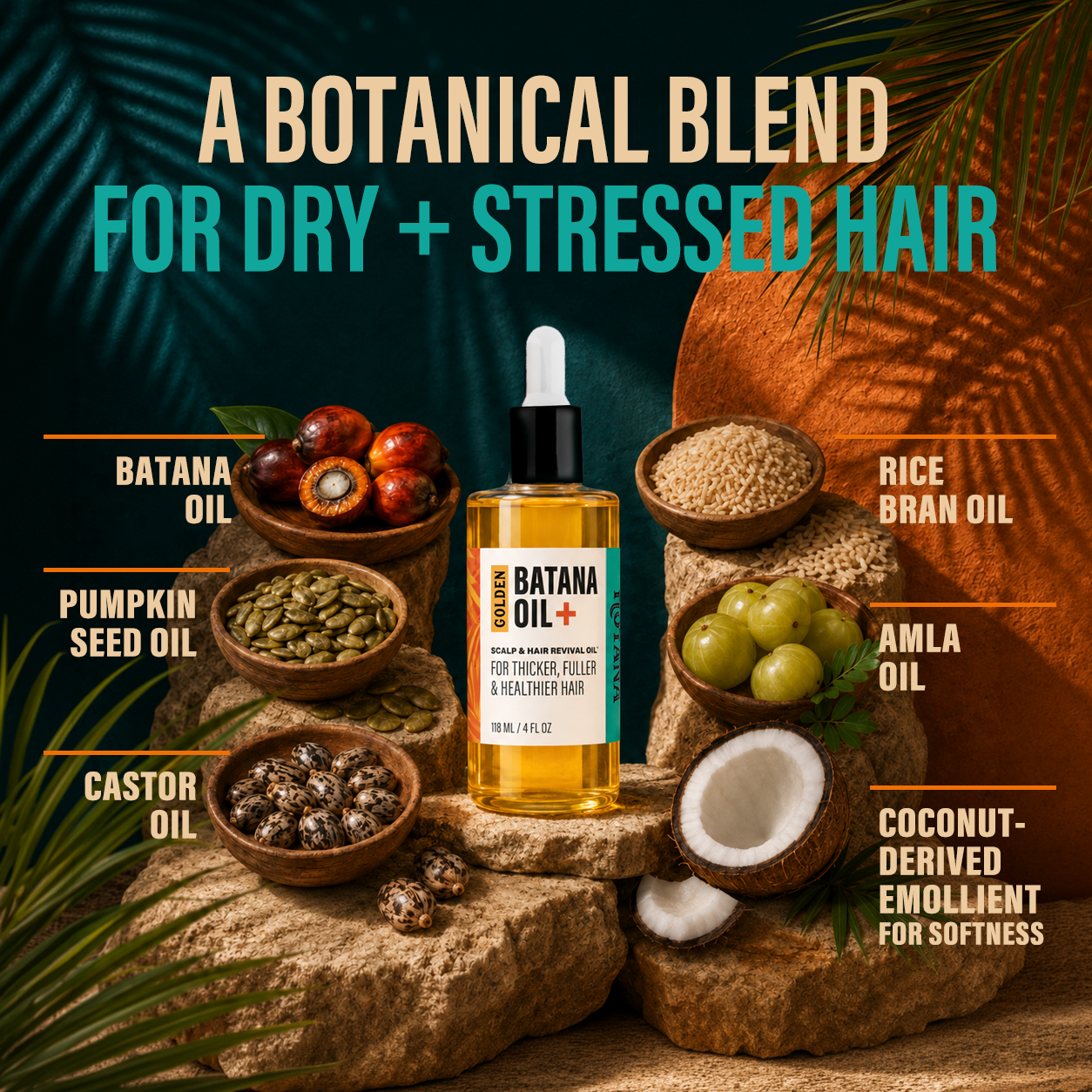 Golden Batana Oil + Scalp & Hair Revival Oil 4 oz